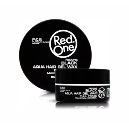 Red One Hair Styling Aqua Hair Gel Wax Black 50ml